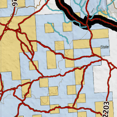 Idaho HuntData LLC Idaho Controlled Moose Unit 60 Land Ownership Map digital map