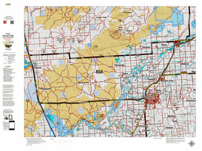 Idaho HuntData LLC Idaho Controlled Moose Unit 60A Land Ownership Map digital map