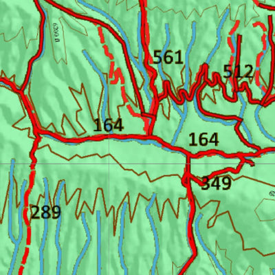Idaho HuntData LLC Idaho Controlled Moose Unit 62A Land Ownership Map (62A) digital map