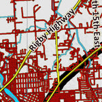 Idaho HuntData LLC Idaho Controlled Moose Unit 63A Land Ownership Map digital map