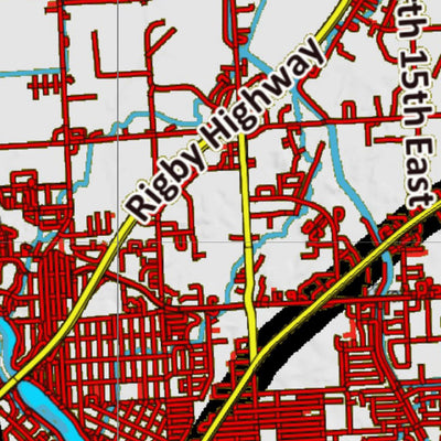 Idaho HuntData LLC Idaho Controlled Moose Unit 63A Land Ownership Map digital map