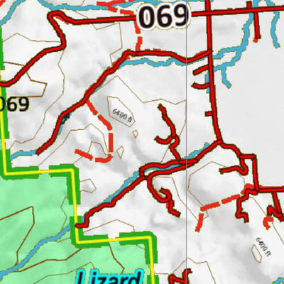 Idaho HuntData LLC Idaho Controlled Moose Unit 65 Land Ownership Map digital map