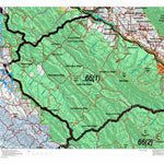 Idaho HuntData LLC Idaho Controlled Moose Unit 66(1) Land Ownership Map (66-1) digital map