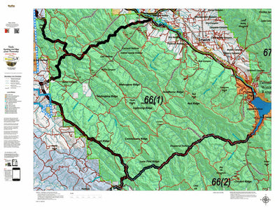 Idaho HuntData LLC Idaho Controlled Moose Unit 66(1) Land Ownership Map (66-1) digital map