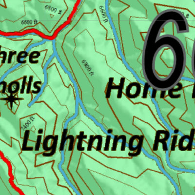 Idaho HuntData LLC Idaho Controlled Moose Unit 66(1) Land Ownership Map (66-1) digital map
