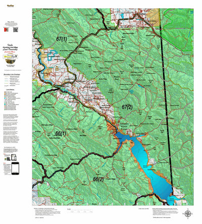 Idaho HuntData LLC Idaho Controlled Moose Unit 67(2) Land Ownership Map (67-2) digital map
