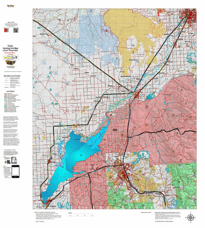 Idaho HuntData LLC Idaho Controlled Moose Unit 68A Land Ownership Map digital map
