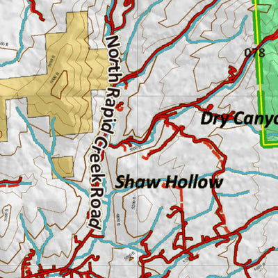 Idaho HuntData LLC Idaho Controlled Moose Unit 71 Land Ownership Map digital map
