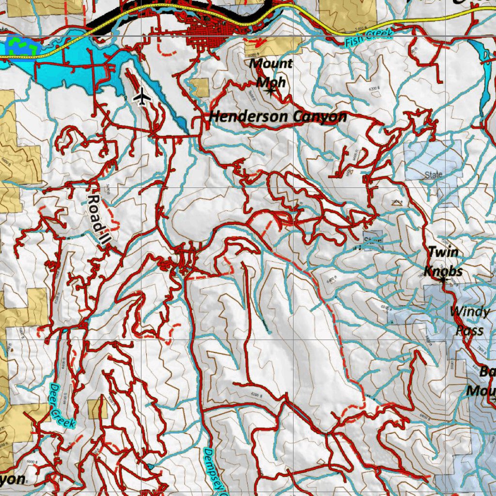 Idaho Controlled Moose Unit 73 Land Ownership Map by Idaho HuntData LLC ...