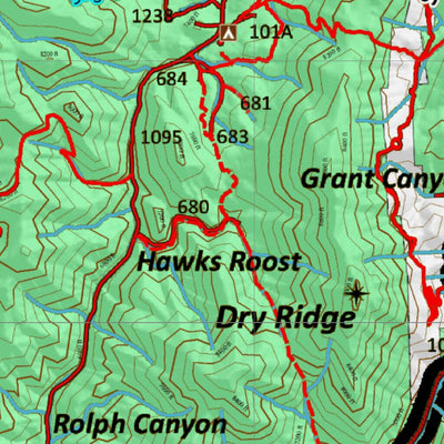 Idaho HuntData LLC Idaho Controlled Moose Unit 76(1) Land Ownership Map (76-1) digital map