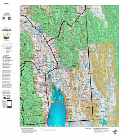 Idaho HuntData LLC Idaho Controlled Moose Unit 76(2) Land Ownership Map (76-2) digital map