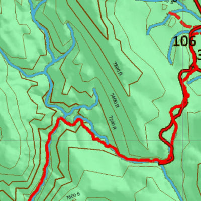 Idaho HuntData LLC Idaho Controlled Moose Unit 76(3) Land Ownership Map (76-3) digital map