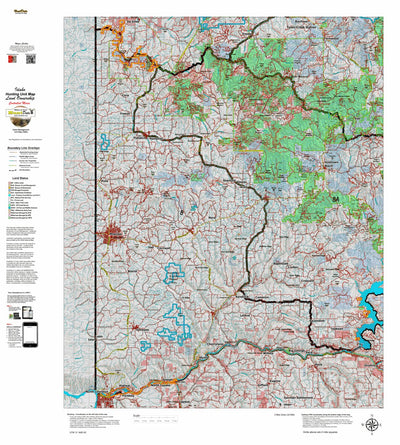 Idaho HuntData LLC Idaho Controlled Moose Unit 8 Land Ownership Map digital map