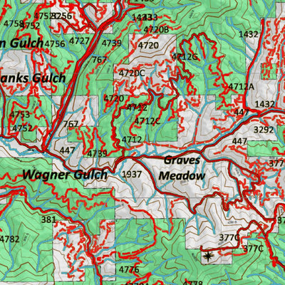 Idaho HuntData LLC Idaho Controlled Moose Unit 8 Land Ownership Map digital map