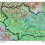 Idaho HuntData LLC Idaho Controlled Moose Unit 9 Land Ownership Map digital map