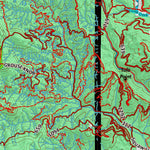 Idaho HuntData LLC Idaho Controlled Mountain Goat Unit 1 Land Ownership Map digital map