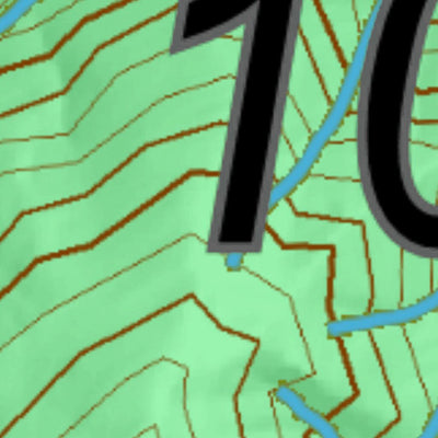 Idaho HuntData LLC Idaho Controlled Mountain Goat Unit 10(2) Land Ownership Map (10-2) digital map