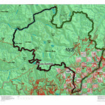 Idaho HuntData LLC Idaho Controlled Mountain Goat Unit 10(3) Land Ownership Map (10-3) digital map