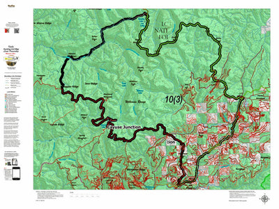 Idaho HuntData LLC Idaho Controlled Mountain Goat Unit 10(3) Land Ownership Map (10-3) digital map
