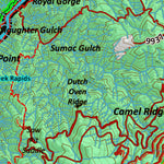 Idaho HuntData LLC Idaho Controlled Mountain Goat Unit 18 Land Ownership Map digital map