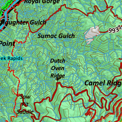 Idaho HuntData LLC Idaho Controlled Mountain Goat Unit 18 Land Ownership Map digital map