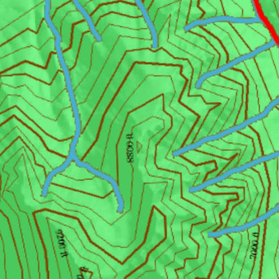 Idaho HuntData LLC Idaho Controlled Mountain Goat Unit 27(2) Land Ownership Map (27-2) digital map