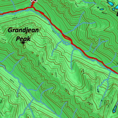 Idaho HuntData LLC Idaho Controlled Mountain Goat Unit 36(1) Land Ownership Map (36-1) digital map