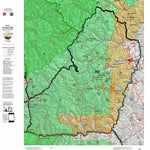 Idaho HuntData LLC Idaho Controlled Mountain Goat Unit 36B Land Ownership Map digital map