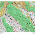 Idaho HuntData LLC Idaho Controlled Mountain Goat Unit 37A Land Ownership Map digital map