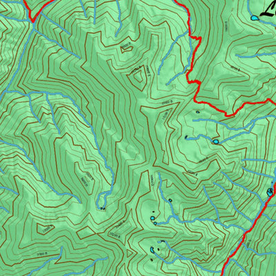 Idaho HuntData LLC Idaho Controlled Mountain Goat Unit 37A Land Ownership Map digital map