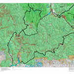 Idaho HuntData LLC Idaho Controlled Mountain Goat Unit 43 Land Ownership Map digital map