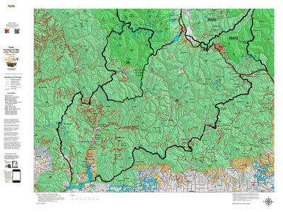Idaho HuntData LLC Idaho Controlled Mountain Goat Unit 43 Land Ownership Map digital map