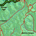 Idaho HuntData LLC Idaho Controlled Mountain Goat Unit 43 Land Ownership Map digital map