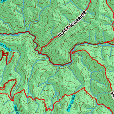 Idaho HuntData LLC Idaho Controlled Mountain Goat Unit 43 Land Ownership Map digital map