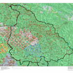 Idaho HuntData LLC Idaho Controlled Mountain Goat Unit 7 Land Ownership Map digital map