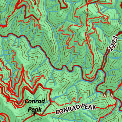 Idaho HuntData LLC Idaho Controlled Mountain Goat Unit 7 Land Ownership Map digital map