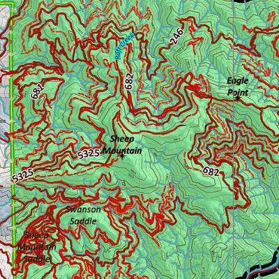 Idaho HuntData LLC Idaho Controlled Mule Deer Unit 10A(1X) Land Ownership Map (10A-1X) digital map