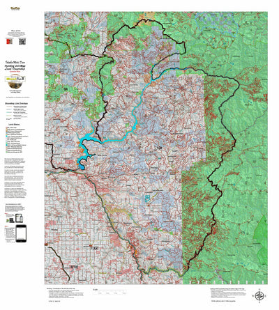 Idaho HuntData LLC Idaho Controlled Mule Deer Unit 10A Land Ownership Map digital map