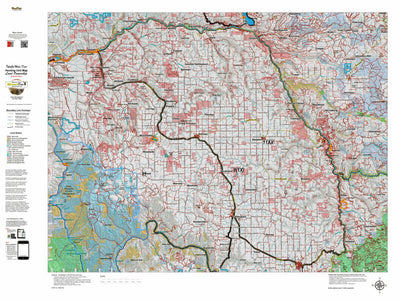 Idaho HuntData LLC Idaho Controlled Mule Deer Unit 11AX Land Ownership Map (11AX) digital map