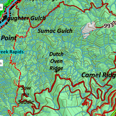 Idaho HuntData LLC Idaho Controlled Mule Deer Unit 14 Land Ownership Map digital map