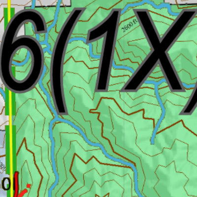 Idaho HuntData LLC Idaho Controlled Mule Deer Unit 16(1X) Land Ownership Map (16-1X) digital map