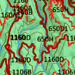 Idaho HuntData LLC Idaho Controlled Mule Deer Unit 16(1X) Land Ownership Map (16-1X) digital map