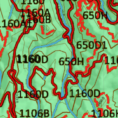 Idaho HuntData LLC Idaho Controlled Mule Deer Unit 16(1X) Land Ownership Map (16-1X) digital map
