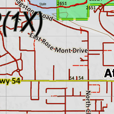 Idaho HuntData LLC Idaho Controlled Mule Deer Unit 2(1X) Land Ownership Map (2-1X) digital map