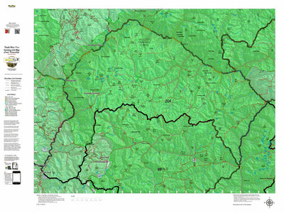 Idaho HuntData LLC Idaho Controlled Mule Deer Unit 20A Land Ownership Map digital map