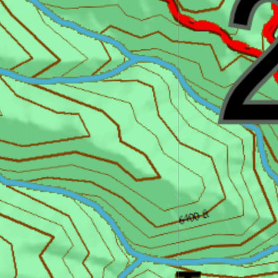 Idaho HuntData LLC Idaho Controlled Mule Deer Unit 28(1) Land Ownership Map (28-1) digital map