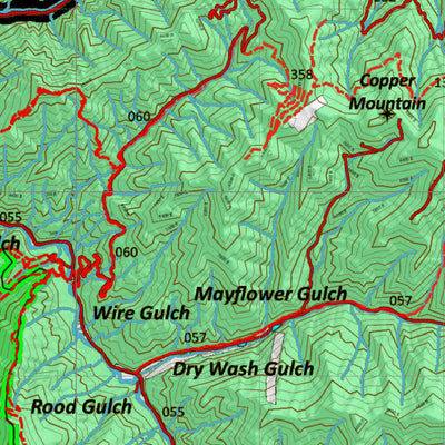 Idaho HuntData LLC Idaho Controlled Mule Deer Unit 28 Land Ownership Map digital map