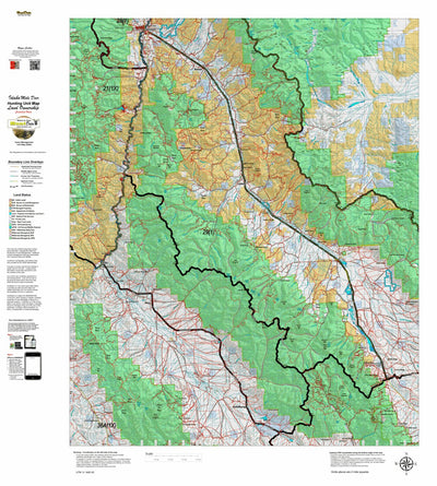 Idaho HuntData LLC Idaho Controlled Mule Deer Unit 29(1) Land Ownership Map (29-1) digital map