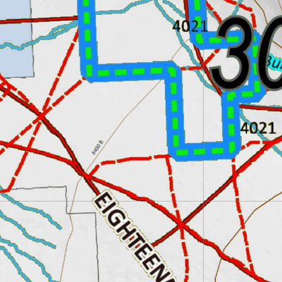 Idaho HuntData LLC Idaho Controlled Mule Deer Unit 30A Land Ownership Map digital map