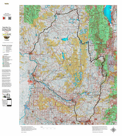 Idaho HuntData LLC Idaho Controlled Mule Deer Unit 32 Land Ownership Map digital map